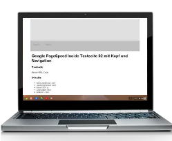 Screenshot Ergebnis Google Page Speed Mobile